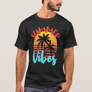 Camiseta Summer Vibes Hello Summer Vacations Family Beach T
