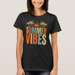 Camiseta Summer Vibes Hello Summer Vacations Family Beach T