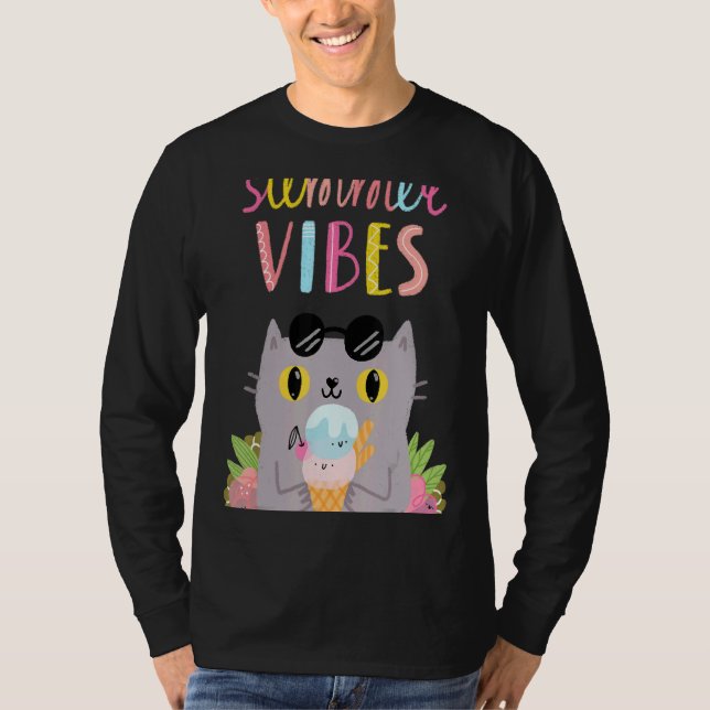 Camiseta Summer Vibes Hello Summer Vibes Beach Time (Frente)
