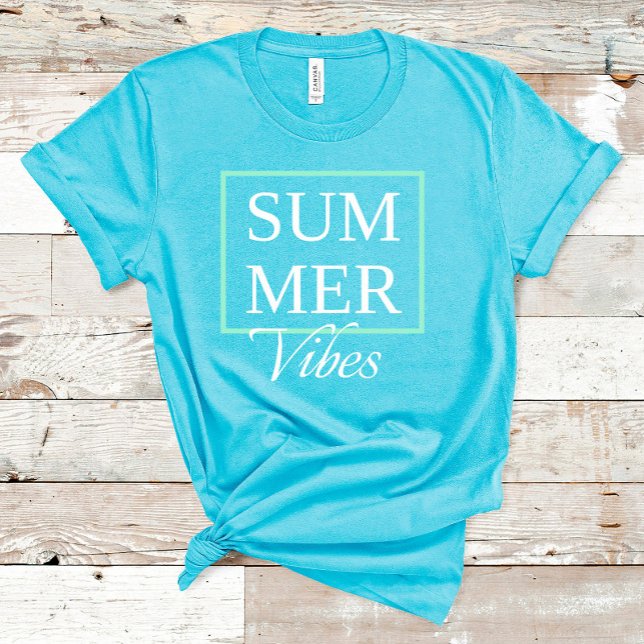 Camiseta Summer Vibes Legal dizendo com texto branco (Criador carregado)