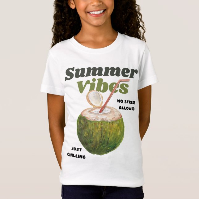 Camiseta Summer Vibes Retro (Frente)
