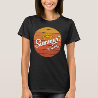 Camiseta Summer Vibes Retro Sunset Women