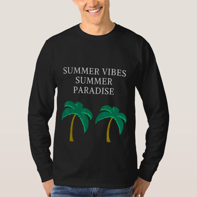 Camiseta Summer Vibes Summer Paradise (Frente)