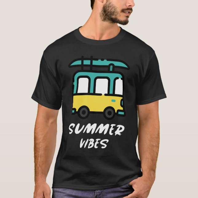 Camiseta Summer Vibes Surf Van Tee (Frente)