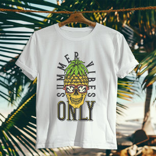Camiseta Summer Vibes: T-Shirt de Natal de Fruta Tropical
