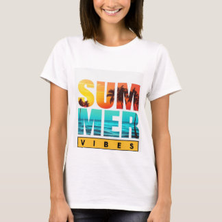 Camiseta Summer Vibes T-Shirt Design - Brilhante