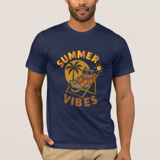 Camiseta Summer Vibes: Tee Gato Infantil