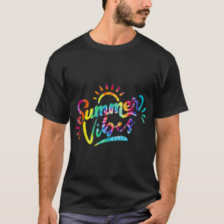Camiseta Summer Vibes Tye Dye Summer Beach Viagem Family Va