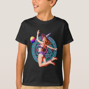Camiseta Summerenburg Beach Ll Pin-up Y Bruxa Halloween Mag