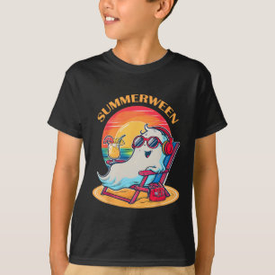 Camiseta SummerEntre Cute Spooky Summer Ghost Halloween Lov