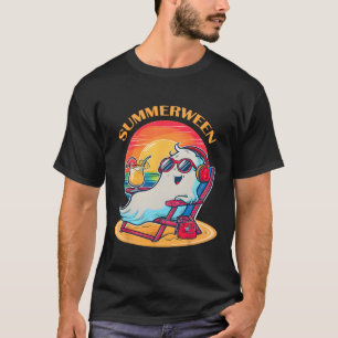 Camiseta SummerEntre Cute Spooky Summer Ghost Halloween Lov
