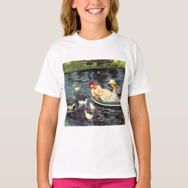 Camiseta Summertime (por Mary Cassatt) (Frente)