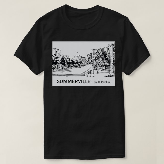 Camiseta Summerville South olina (Frente do Design)
