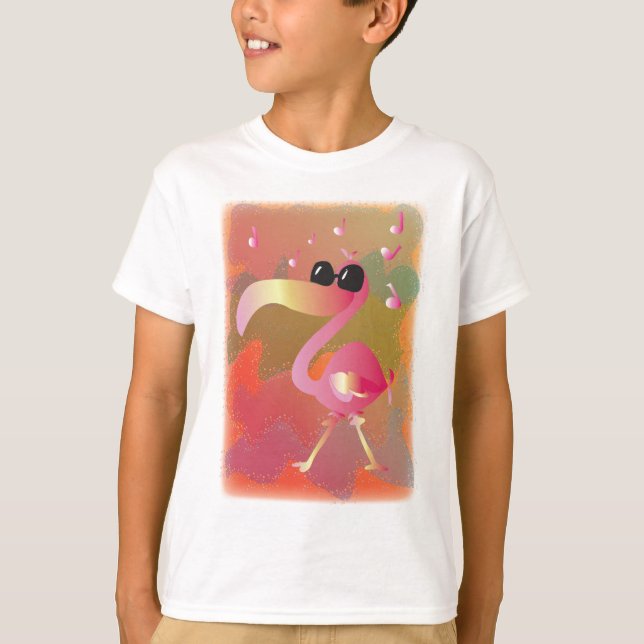 Camiseta summerwaves-flamingo (Frente)