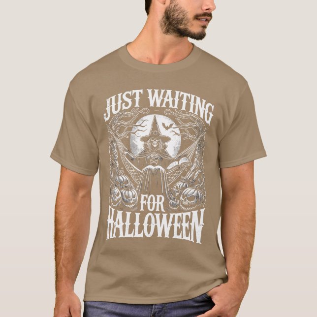 Camiseta Summerween Halloween Summer Just Waiting For Hallo (Frente)