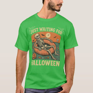 Camiseta Summerween Spooky Summer Skeleton Just Waiting For