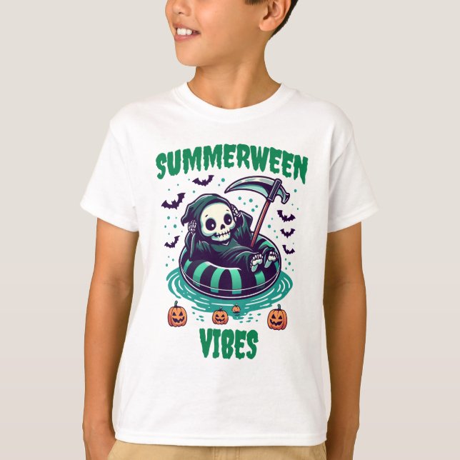 Camiseta Summerween Vibes – Reaper Relaxed (Frente)