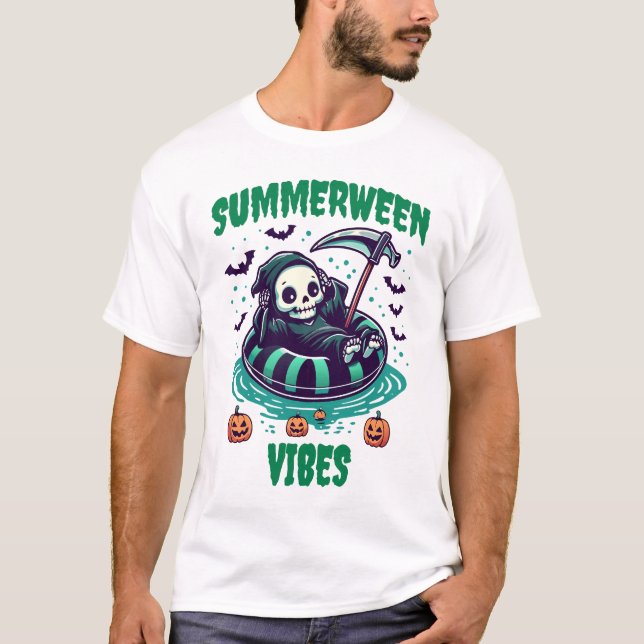 Camiseta Summerween Vibes – Reaper Relaxed (Frente)
