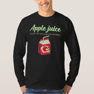 Camiseta Sumo de Fruta de Felicidade em Suco de Maçã
