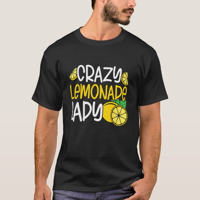 Camiseta Sumo de limonada louca Lady Ice Lemon Sumo de limo (Frente)