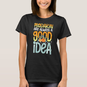 Camiseta Sumo Fresco de Fruta de Árvore em Laranja-mandarin