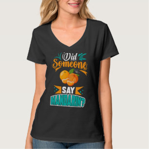 Camiseta Sumo Fresco de Fruta de Árvore em Laranja-mandarin