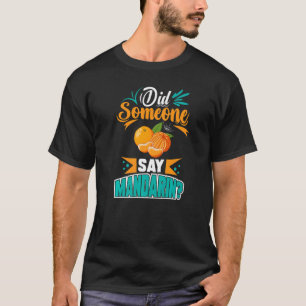 Camiseta Sumo Fresco de Fruta de Árvore em Laranja-mandarin