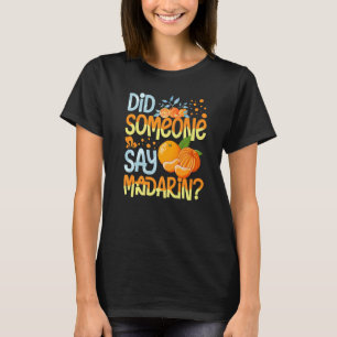 Camiseta Sumo Fresco de Fruta de Árvore em Laranja-mandarin