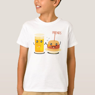Camiseta Sumo Laranja e Hamburger Melhor Amigo