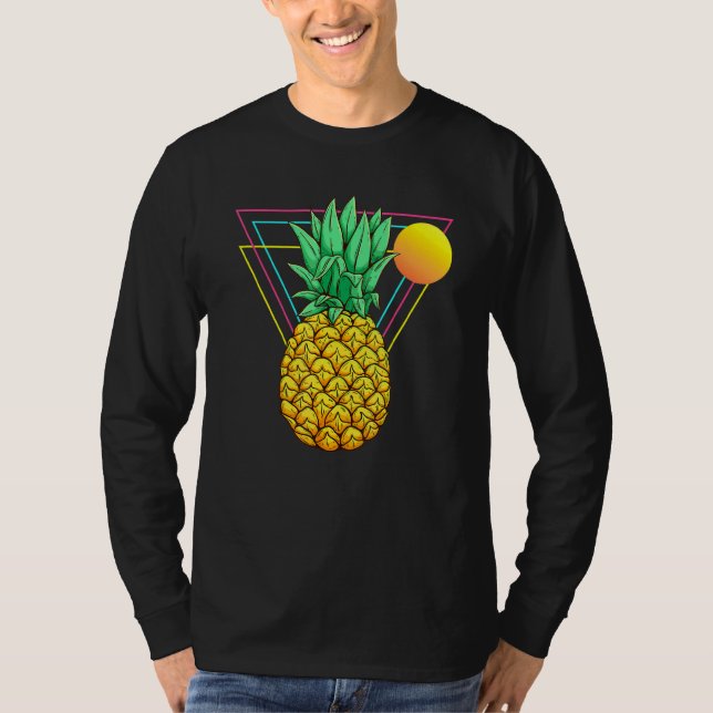 Camiseta Sumo Tropical de Fruta Exótica de Abacaxi de Vapor (Frente)