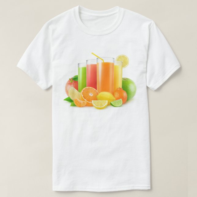Camiseta Sumos de frutas (Frente do Design)