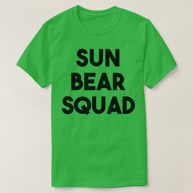 Camiseta Sun Bear Lover Funny - Sun Bear Squad  (Frente do Design)