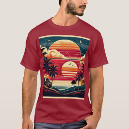 Camiseta Sun Bird e Tree