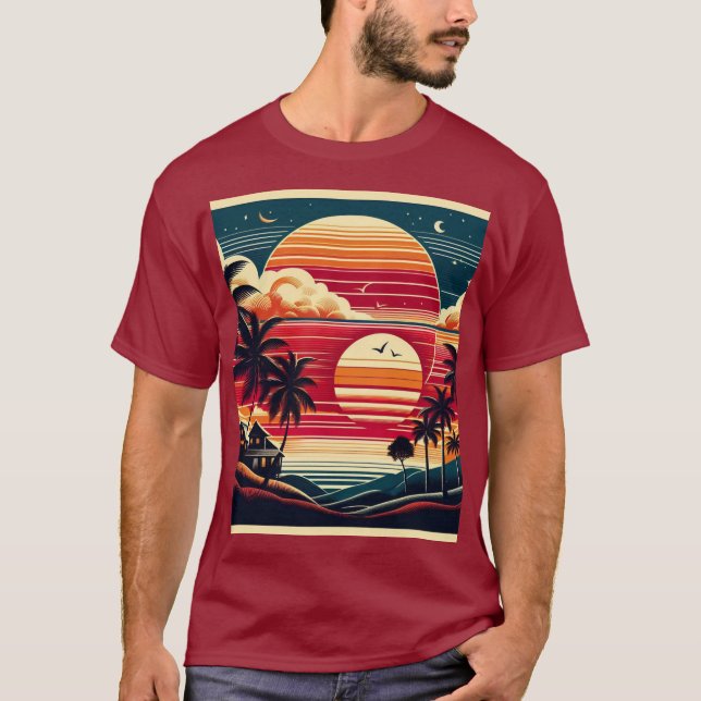 Camiseta Sun Bird e Tree (Frente)