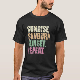 Camiseta Sun Burn Sunset Repetir Vintage Vacage Su