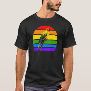 Camiseta Sun Conure Rainbow Bird Diversidade de Aves