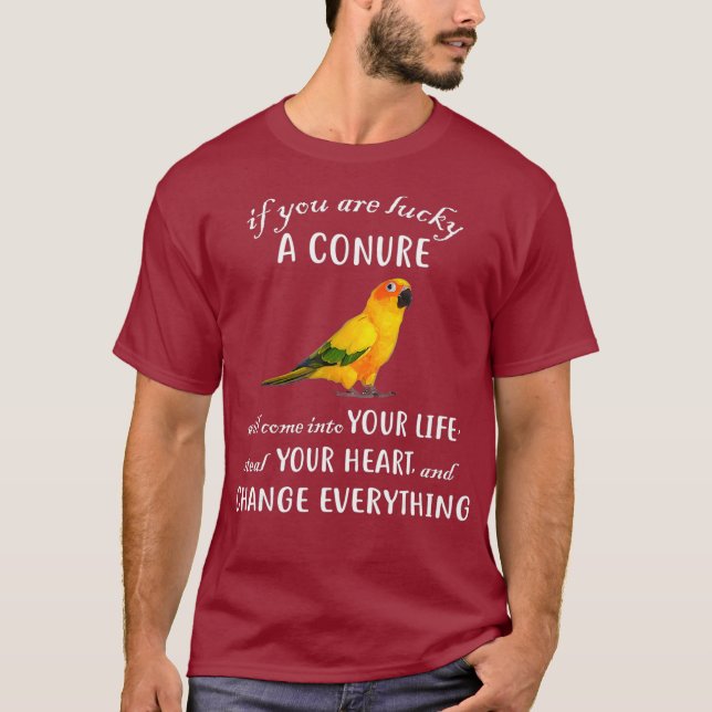 Camiseta Sun Conure Shirt Conure Parrot Bird Change (Frente)