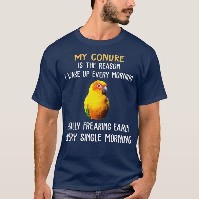Camiseta Sun Conure Shirt Reason Acordar Up arly Conure (Frente)