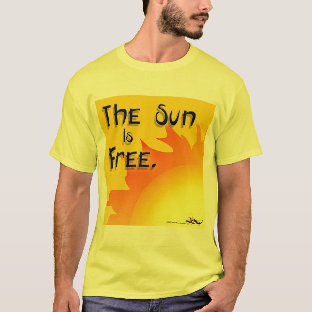 Camiseta Sun é T livre (Frente)