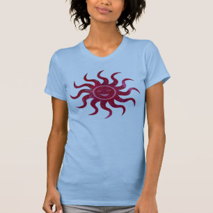 Camiseta Sun feliz enfrenta o design