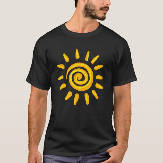 Camiseta Sun Hello Summer Vacing Sunshine Retro Sun Graph (Frente)