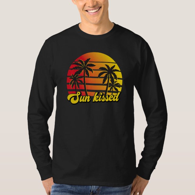 Camiseta Sun Kissed Tropical Beach Summer Family Vacation G (Frente)