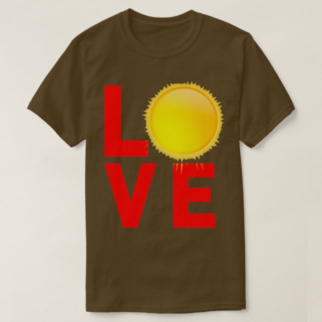 Camiseta Sun Love Loving Life (Frente do Design)