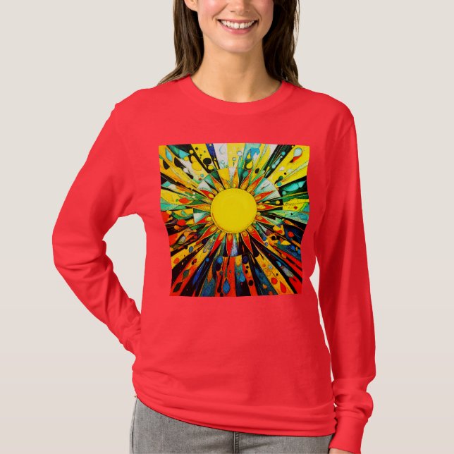 Camiseta Sun na Abstrato 910 (Frente)