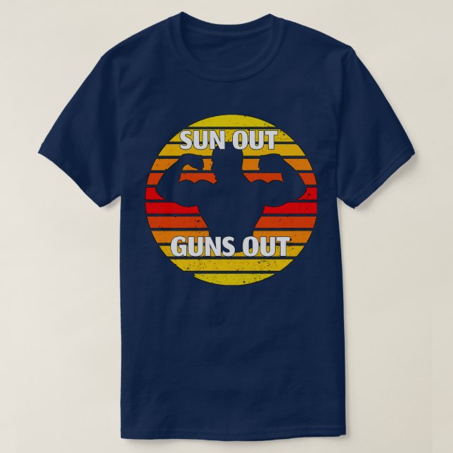 Camiseta Sun Out Guns (Frente do Design)