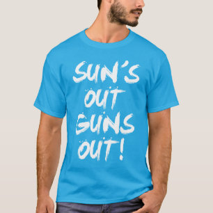 Camiseta Sun para fora, armas para fora