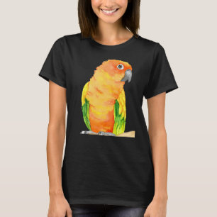Camiseta Sun Parakecolor Watercolor Bird Conure Paint Paint