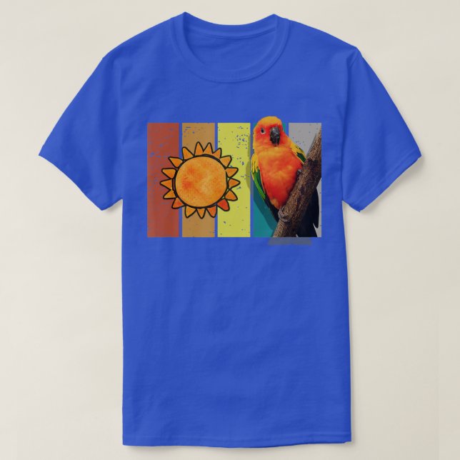 Camiseta Sun Parakeet Parrot Bird Men Mulheres Crianças (Frente do Design)