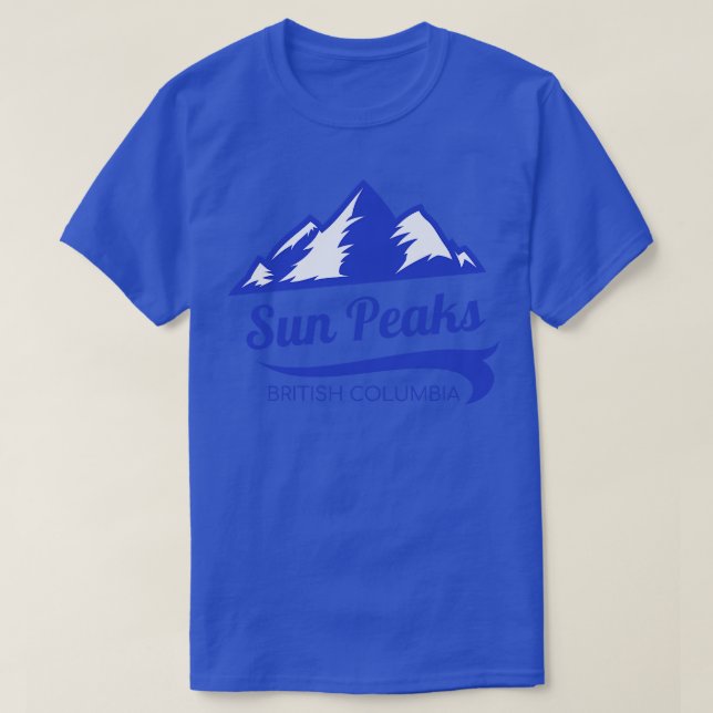 Camiseta Sun Peaks ski British Columbia (Frente do Design)
