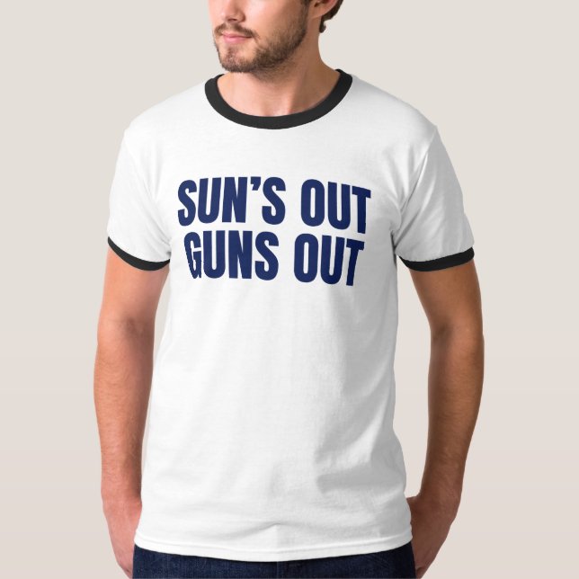 Camiseta Sun’s Out Guns Out (Frente)